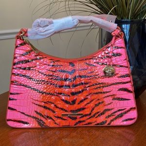 Brahmin Esme Pink Feline Ombré Melbourne handbag